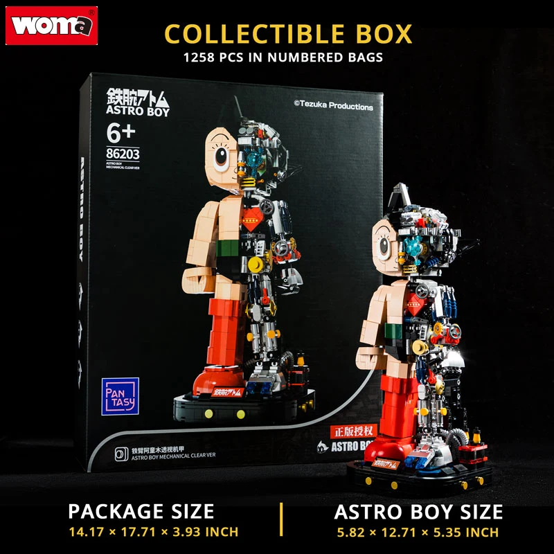 

Woma Brand Astro Boy Lego Building Blocks Bricks Toy Children's Intelligence Building Block Toys puzzle Action Figure Kid Gift