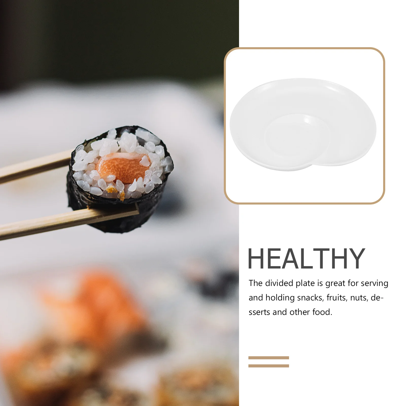 

Divided Dumpling Plate Ceramic Plate for Serving Snacks Dessert Fruit Salad Food Container Ceramic Dish Sauce Holder