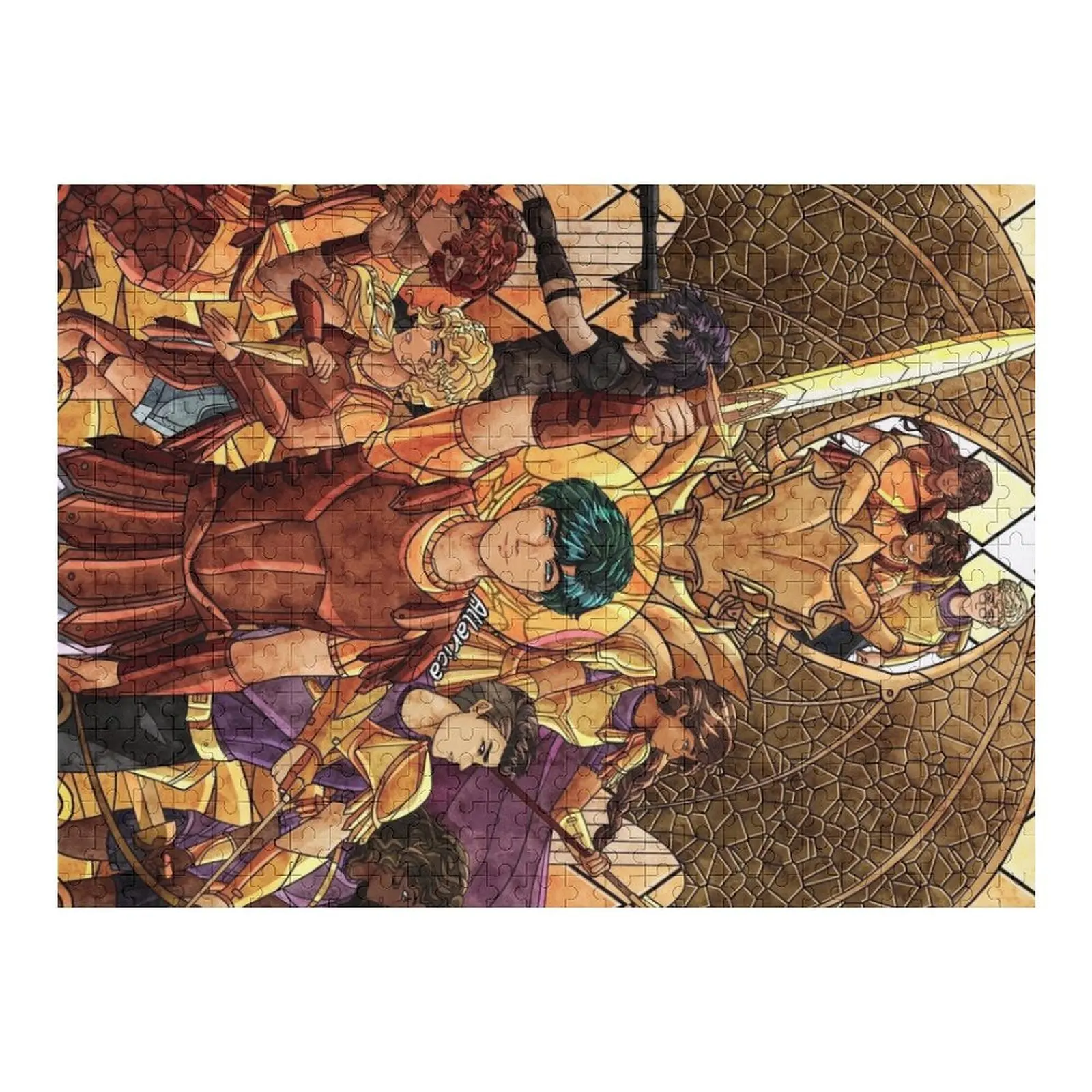 

Percy Jackson Stained Glass Jigsaw Puzzle Custom Photo Jigsaw Pieces Adults Customized Kids Gift Puzzle