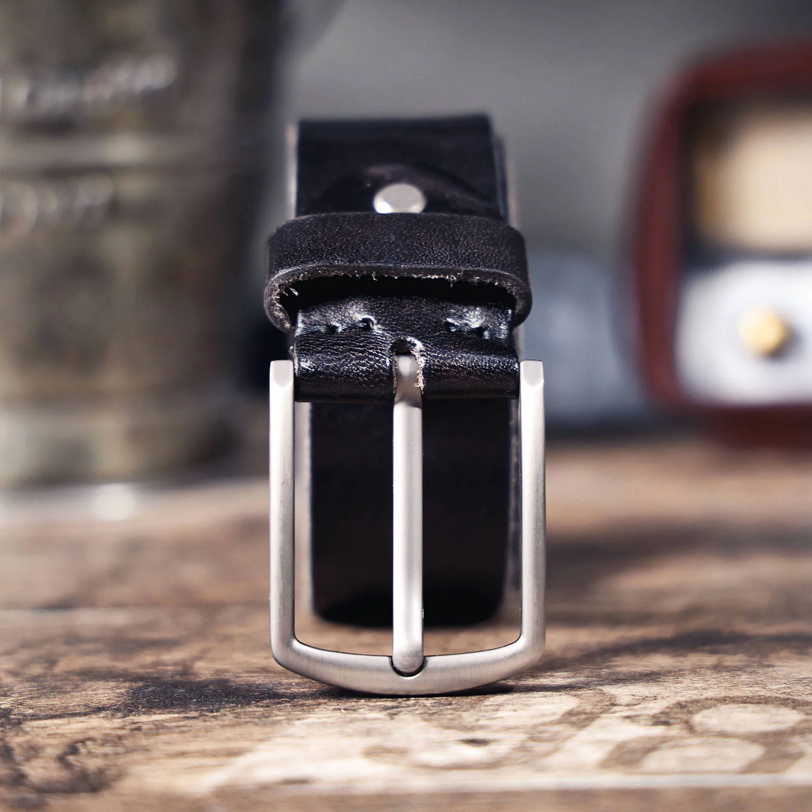 Retro Casual Echtleder Herren-Gürtel mit Dornschließe und Geschenkbox, Studentengürtel, Einfacher Klassischer Gürtel – Detail 19