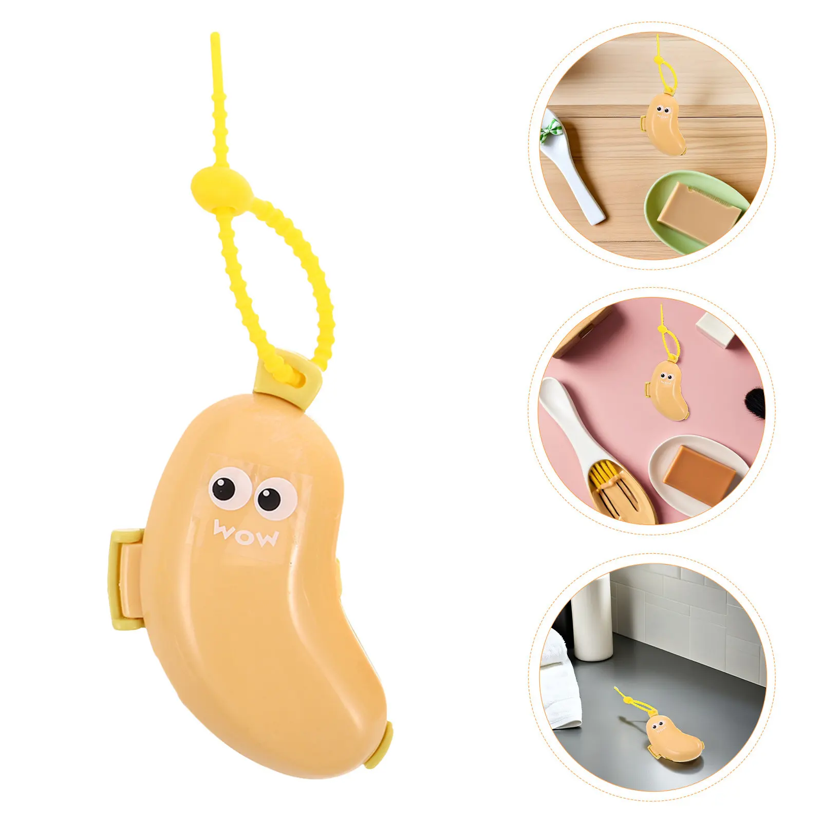 4Pcs Banana Toothbrush Head Protector Covers Soft Flexible Transparent Cap Case for Family Travel Oral Care Toothbrush Dust