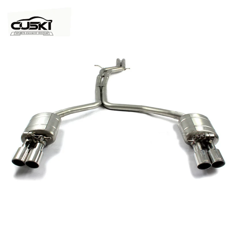 CUSKI 304 Stainless Steel Car Exhaust Tuning System for Audi A6/A7/C7/C8 2.0T/3.0T 2019-2022 Catback Exhaust Increase Power