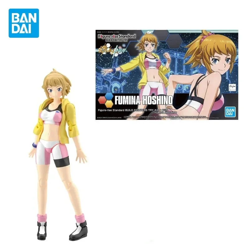 In Stock Bandai Original HGBF Figure-rise Stabdard Sportswear Fumina Hoshino Assembled Model Anime Action Figure PVC Toys Gifts