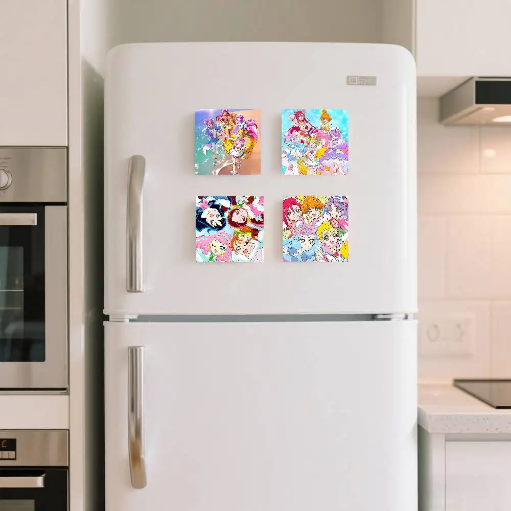 T-Tropical-Rouge-Pretty Cure Fridge Magnet Photo Personalized For Office Family Kitchen Refrigerator Friends Gift Holiday Decor