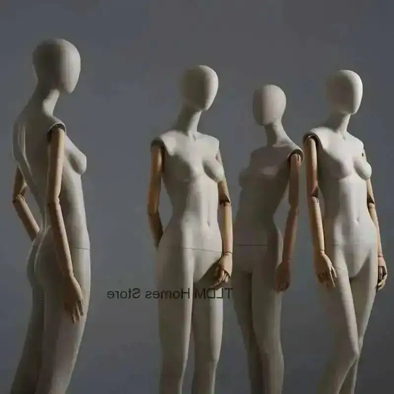 

Clavicle Female Display High-end Mannequins Model Body Window Mannequin Clothing Stands with Fabric Full Body Cover Store