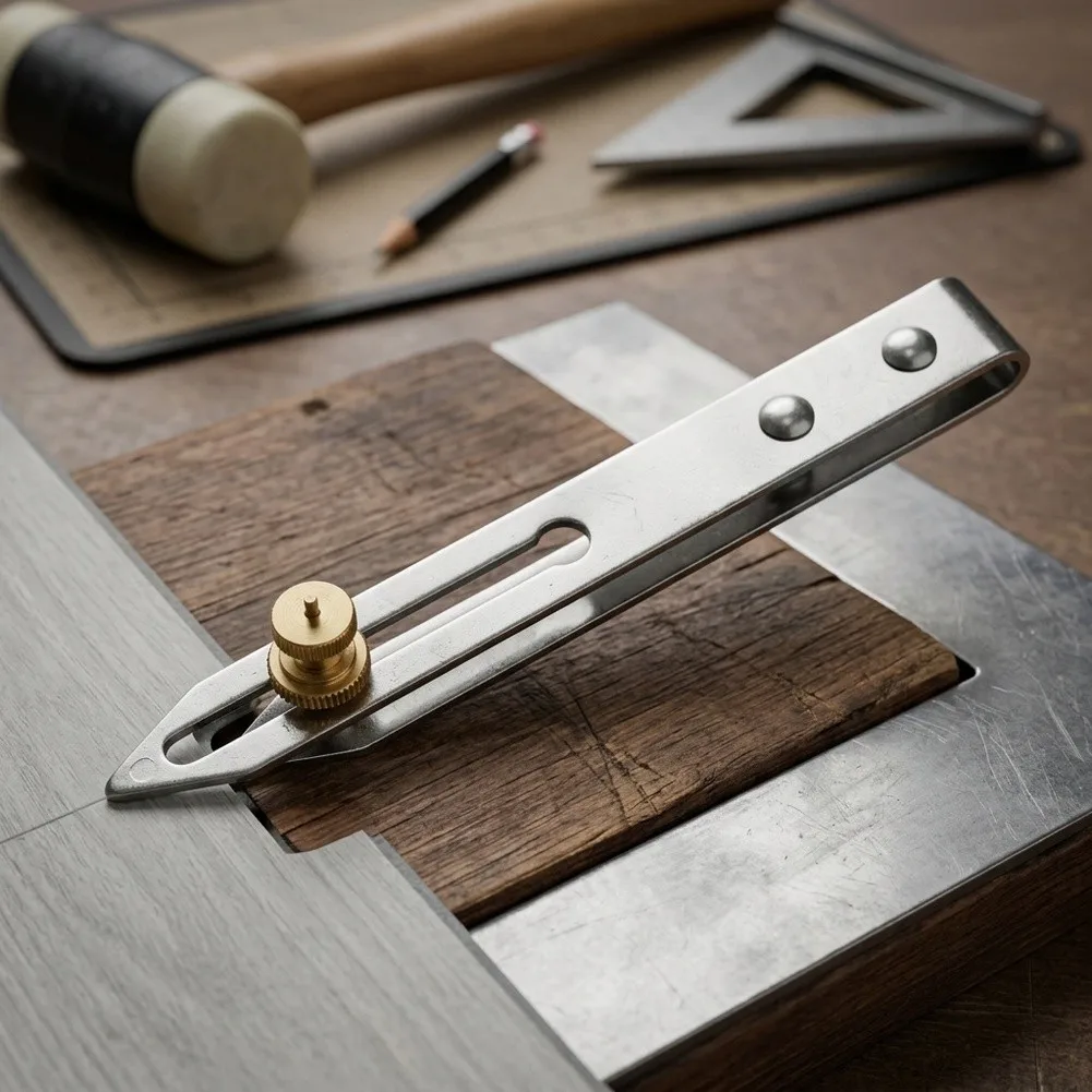 Floor Scriber Tool for Vinyl Flooring Installation with Precision Recess Scriber for Accurate Cuts on PVC and Vinyl Surfaces