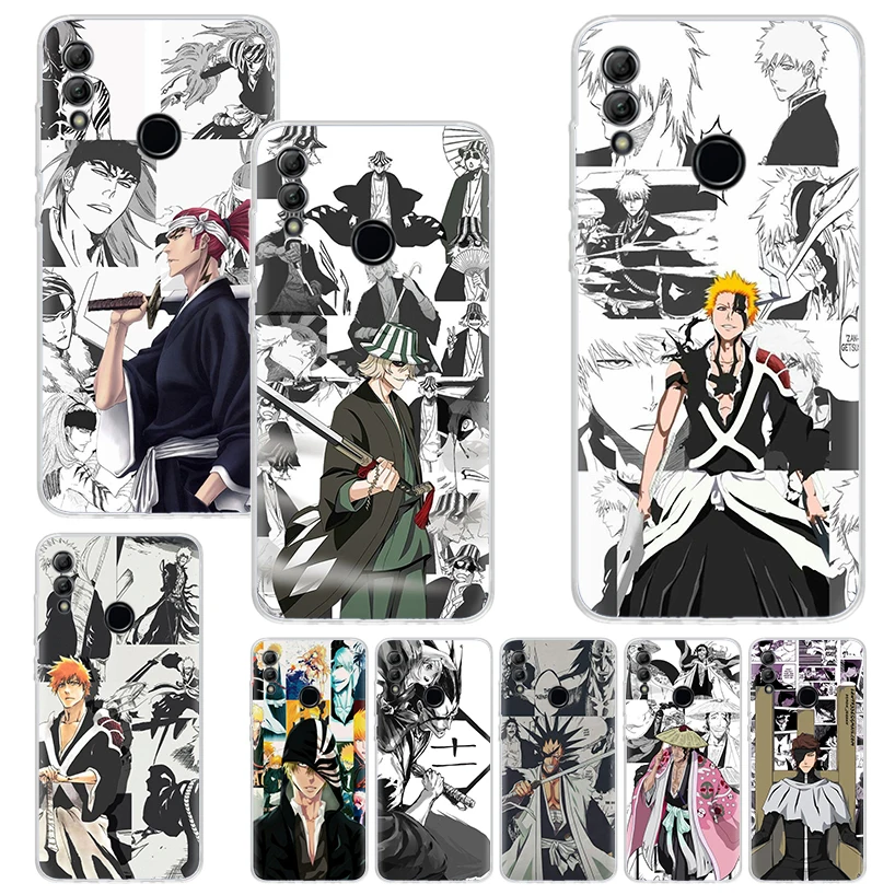 Ichigo Kenpachi Bleach Anime Print Soft Case for Huawei Honor 10 9 9X 8A 8X 8S Y5 Y6 Y7 Y9S Phone Shell 20 Lite P Smart Z 50 Pat