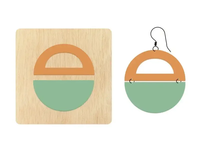 JK -Statement Circle Earrings Die Cuts,Custom Size Leather Cutting Die,Steel Rule Metal Die Cutter,Leather Die Cut Mold YY074