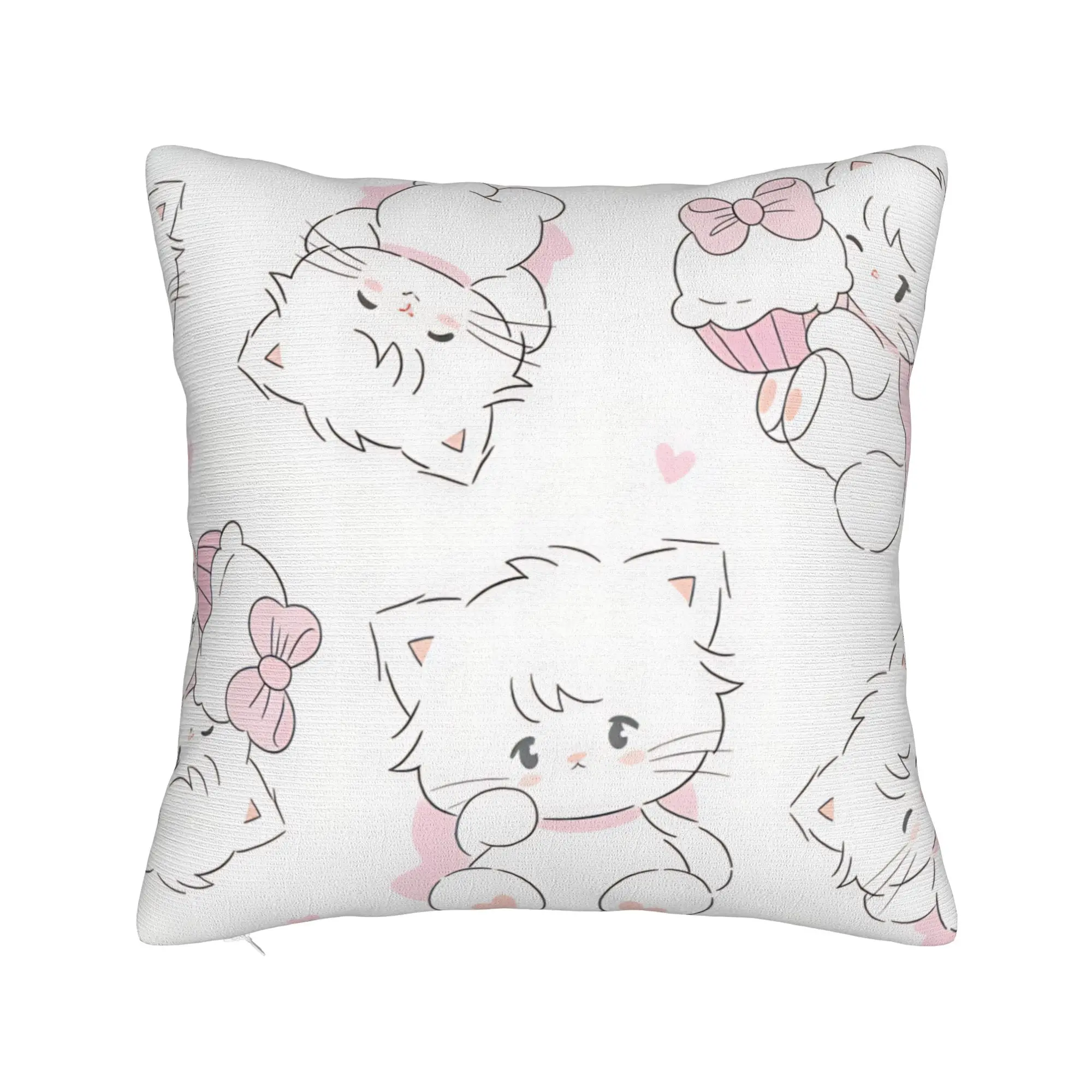 Pillow Cover Mikkos Mousses  Cute Funny Pillow Case For Sofa Home Decoration Pillowcases