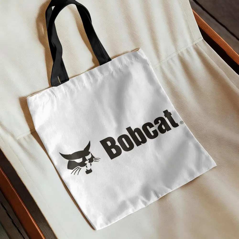 

Сумки для хранения Car Cool B-Bobcat, холщовая сумка с двусторонним принтом, легкая повседневная сумка для покупок, экологически чистая.