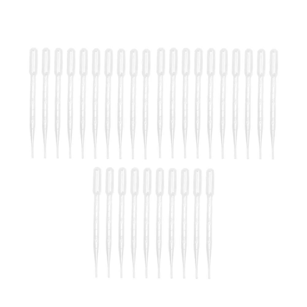 

300pcs Transfer Pipettes 3ml Clear Plastic Droppers for Oils Cosmetics Lab Testing Disposable Liquid Measurement Tools