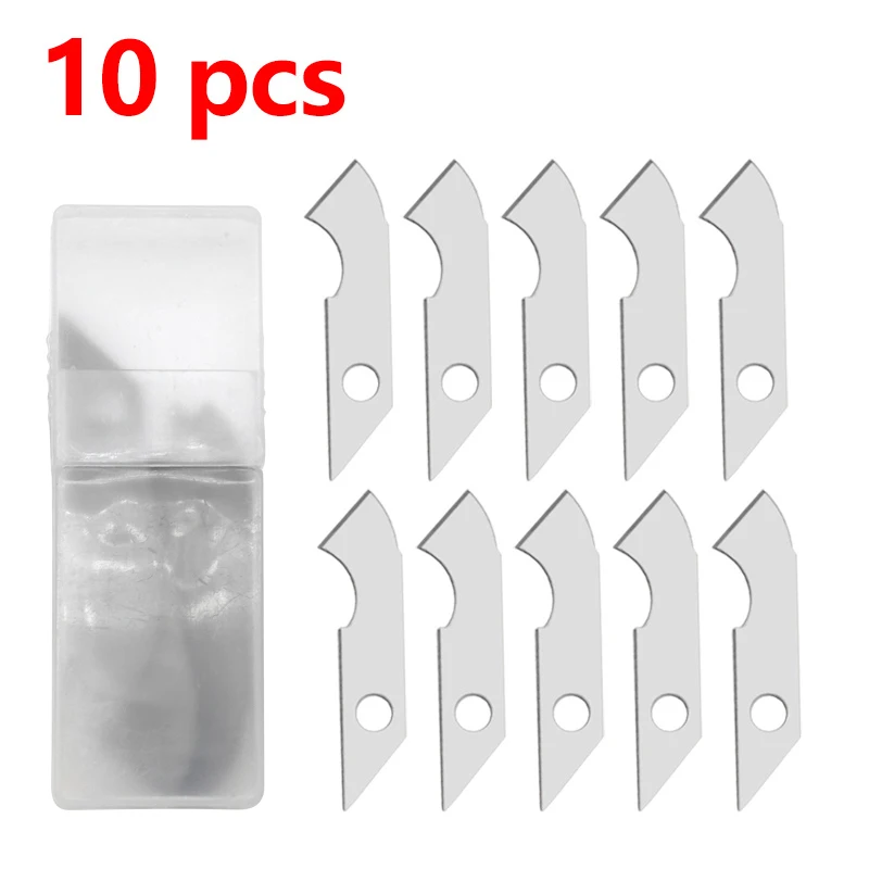 Hook Knife PVC Acrylic Board Manual Envelope Cutter Paper Mini Knife Box Opener Cutting Tool with  Replacement Blades