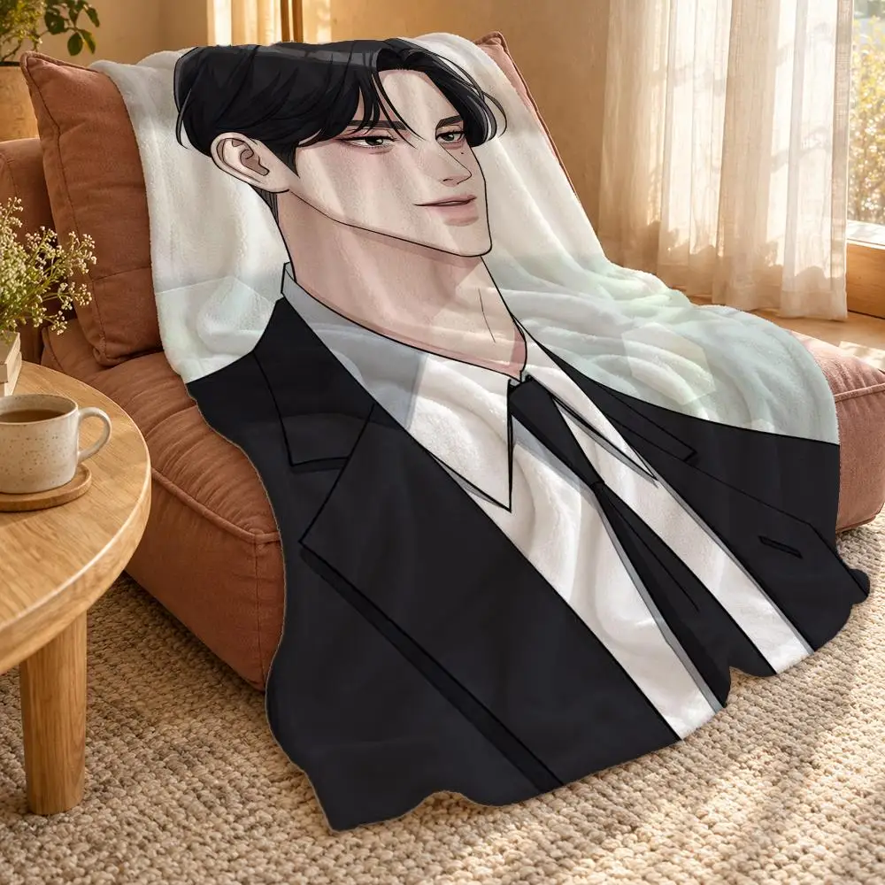 Iseop's Romance Throw Double Sided Flannel Throw Blanket Soft Travel Camping Sofa Bed Home
