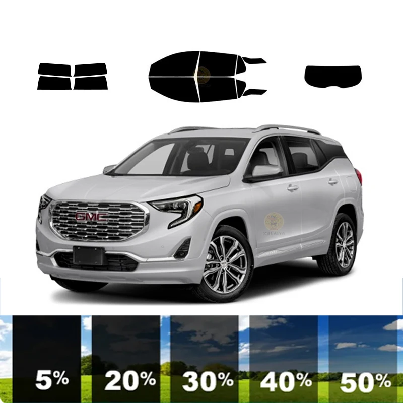 precut Removable Window Tint Film For Car 100% UVR 5%-70%VLT Heat Insulation Carbon ﻿For GMC TERRAIN 4 DR SUV 2018-2023