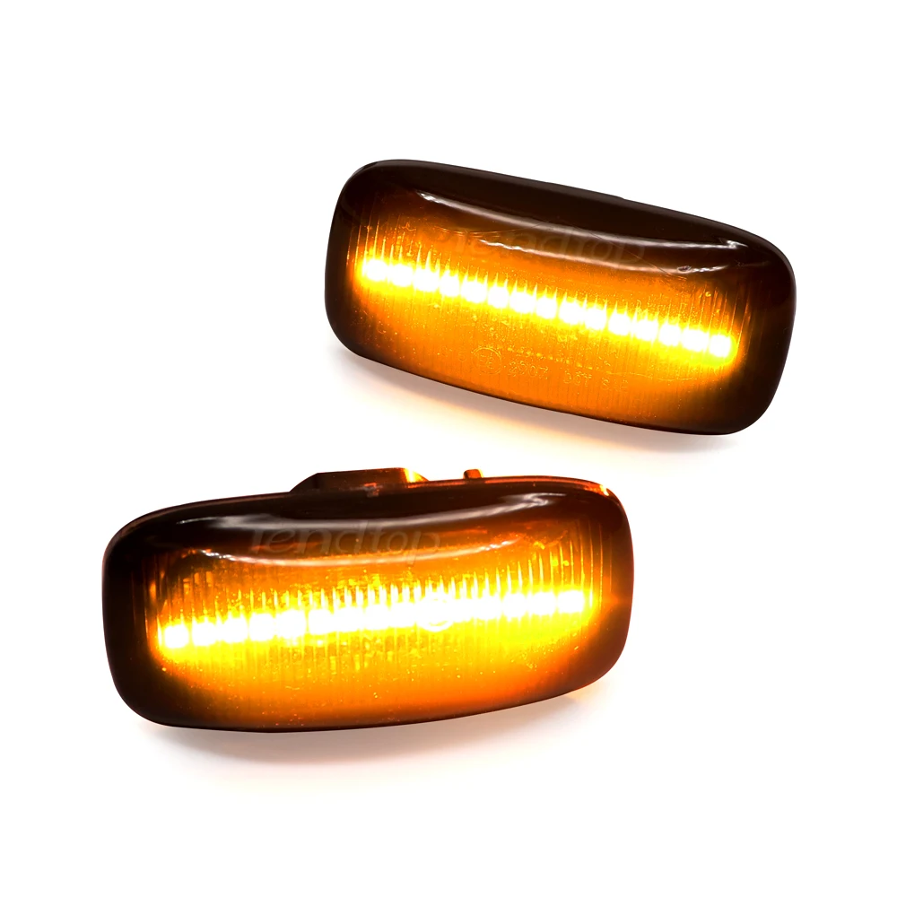 2Pcs For Nissan Maxima Almera Pulsar N15 Cefiro A32 1995-2000 Dynamic LED Side Make Turn Signal Light Blinker Indicator Lamp
