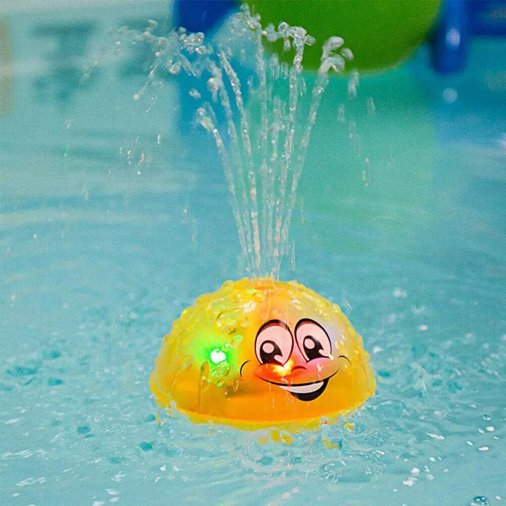 Baby Spray Water Bath Toy Automatic Induction Sprinkler Swimming Pool Lighting Toy Gift Summer Outdoor Funy Play Game Shower Kid