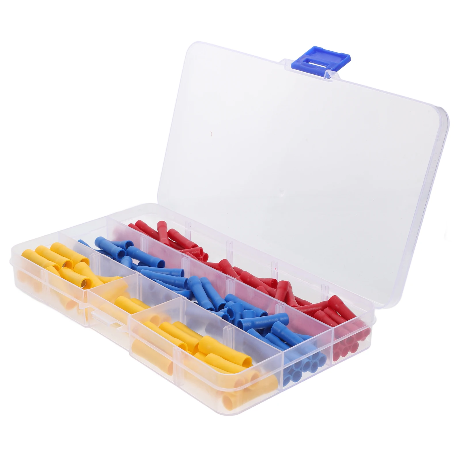 

120pcs Wire Connectors Crimp Terminals Insulated Blocks Cable Crimps Splice Tools Ferrules Electric Butt Heat Shrink Kit