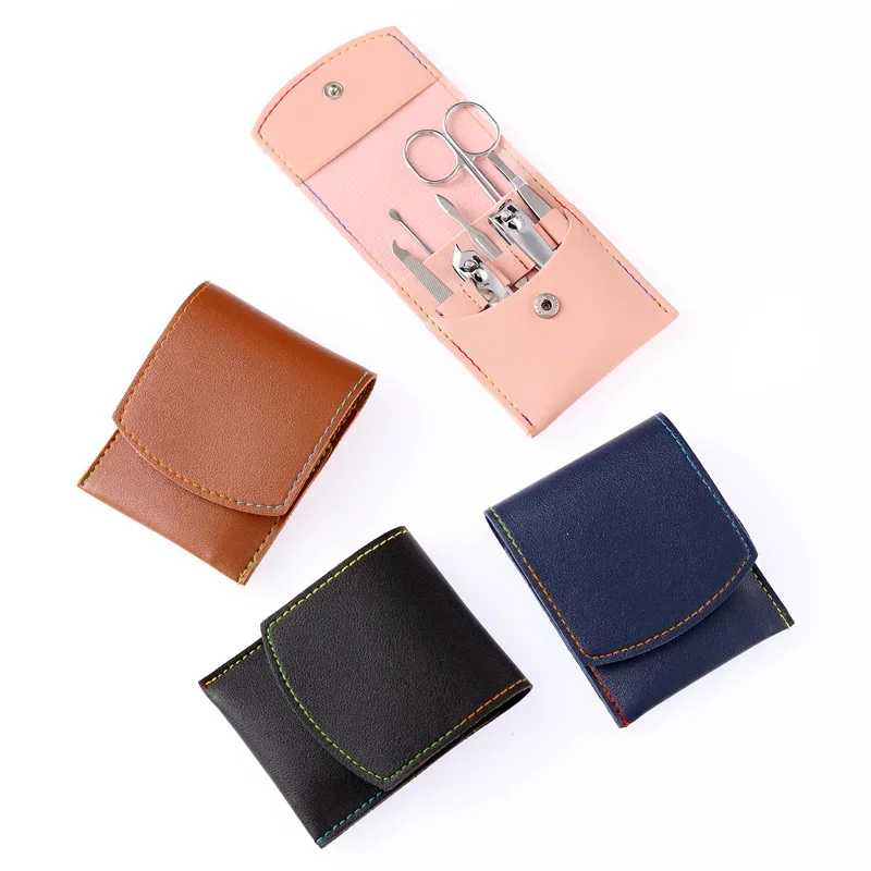 Zestaw 7 sztuk profesjonalnych nożyczek do paznokci Nożyczki do pedicure ze stali nierdzewnej Przenośne narzędzie do obcinania paznokci do manicure