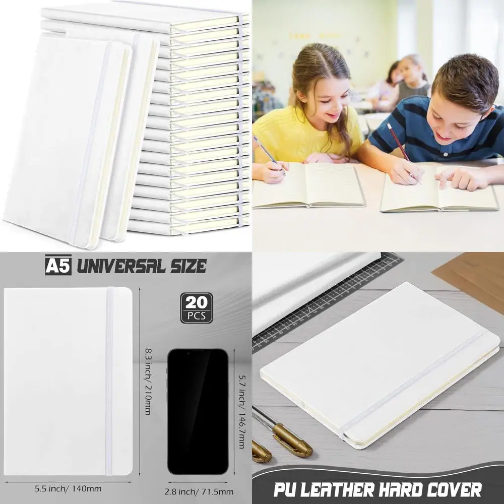 

Блокноты A5 в твердом переплете, в линейку, из искусственной кожи, с эластичной резинкой, оптовый набор для дома, бизнеса, школы