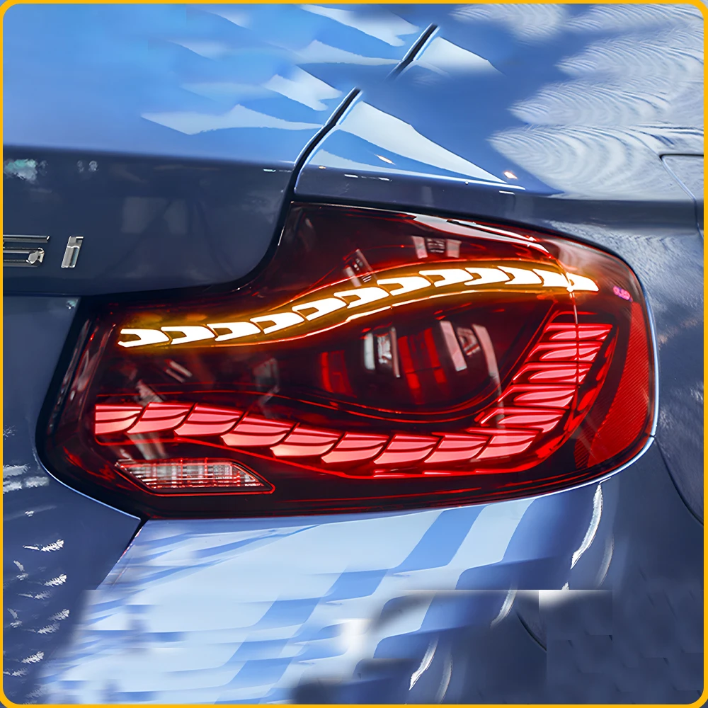 Dynamic Taillight Assembly For BMW 2 Series F22 F87 2014-2021 Upgrade Auto LED Dragon Scale Style Car Accessories Plug and Play