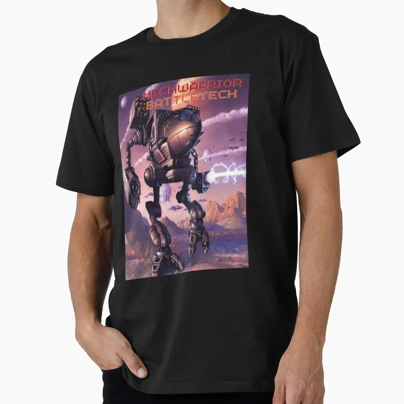 theme design Active Battletech Mechwarrior MWO Mech Combat Gift t shirt for RPG Gamer Short sleeve Graphic Clothes All Size Tops
