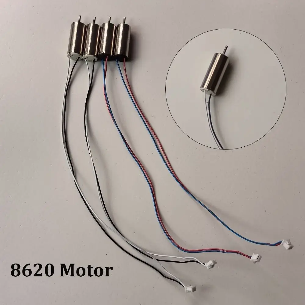 1/2/4 Stück Vorwärts Rückwärts Rc Vierachsen Flugzeugmotor Mini 8620 Motor RC Folding Quadcopter Silber Vorwärts Rückwärtsmotoren