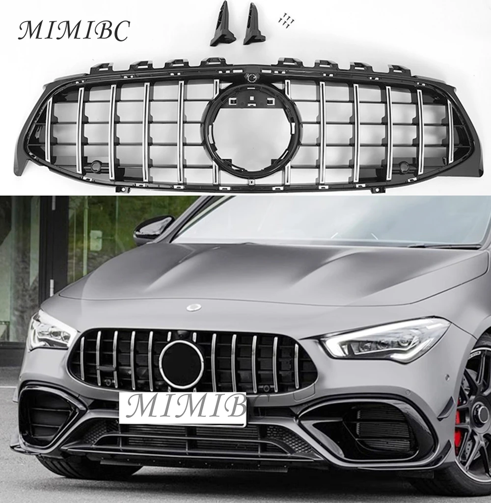 

FOR Mercedes Benz CLA W118 2020-2024 CLA200 CLA260 CLA45 Racing Retrofit Grill GT Style Front Bumper Grille