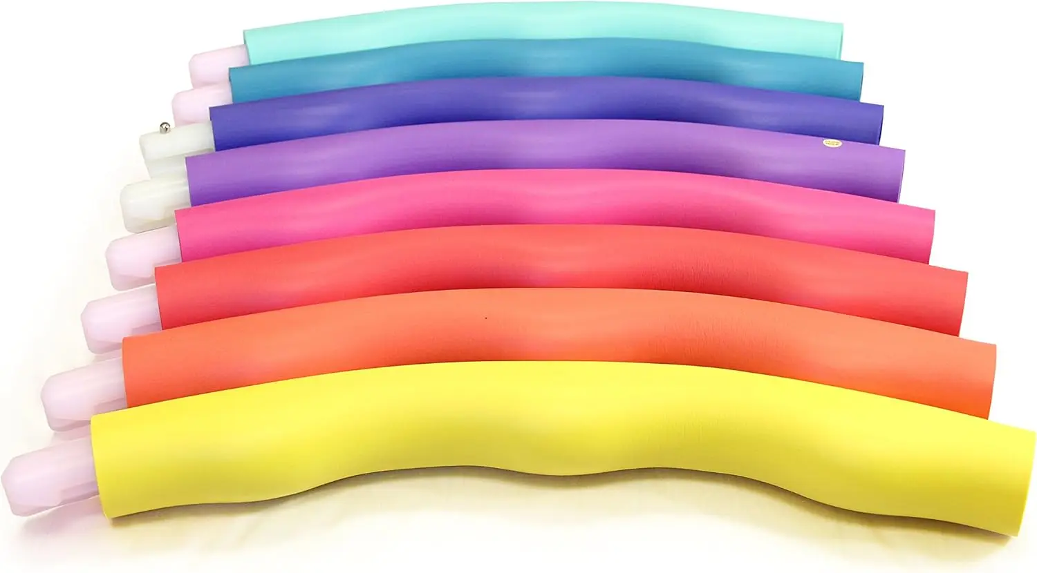 Picture 6: Weighted Hula Hoop, ACU Hoop 3L - 3.3 lb Large, Weight Loss Fitness Workout Sports Hoop with ridges. (Rainbow Colors)
