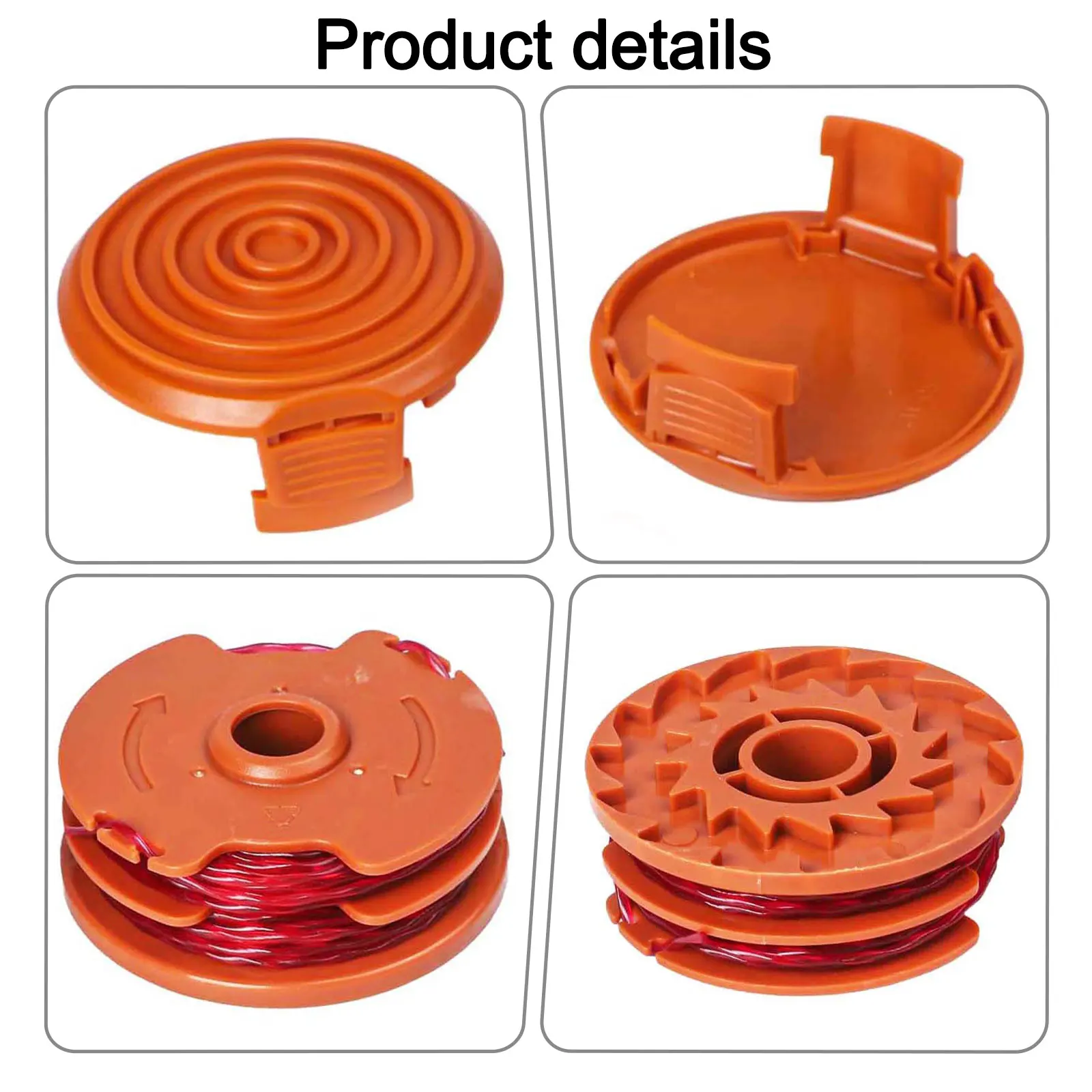 /6 /Pack /16ft 0.065 Inch Nylon Replacement Spools With 2 For WA0007 WG116 WG119 String Trimmer Parts Accessories