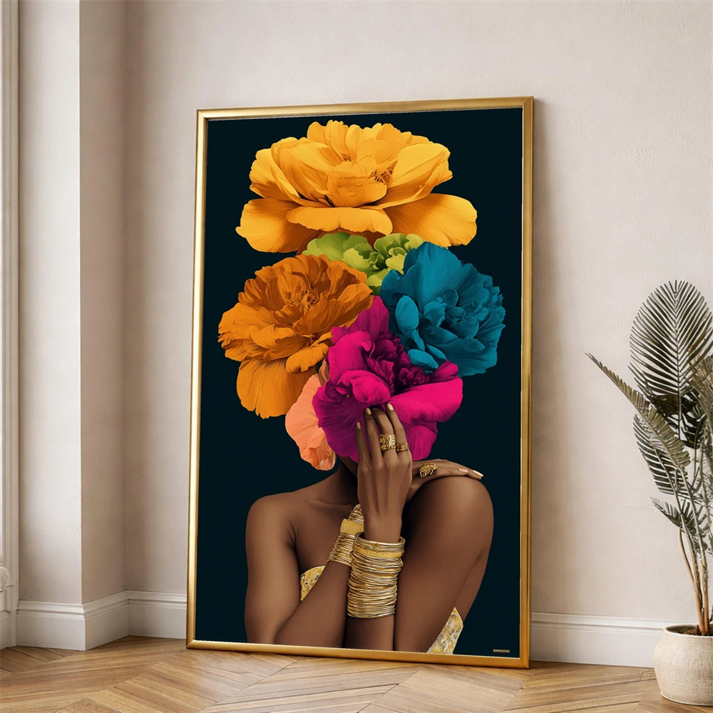 Vibrant Floral Headpiece Canva - Ethnic Modern Fashion 评论和价格
