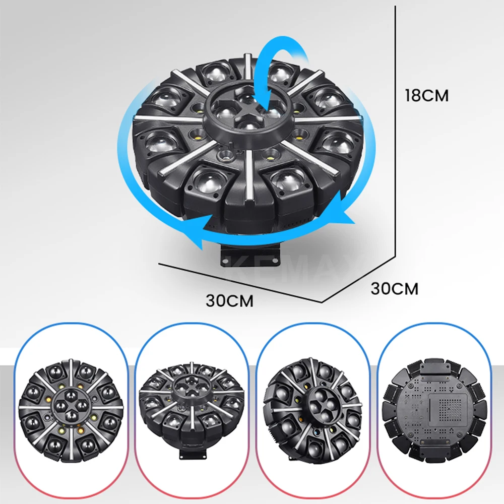 Moving Head DJ Light 150W 8-Arm LED Beam DMX512 DJ Equipment Disco Party Lights Stage Effect For Nightclub Bar Wedding image 4