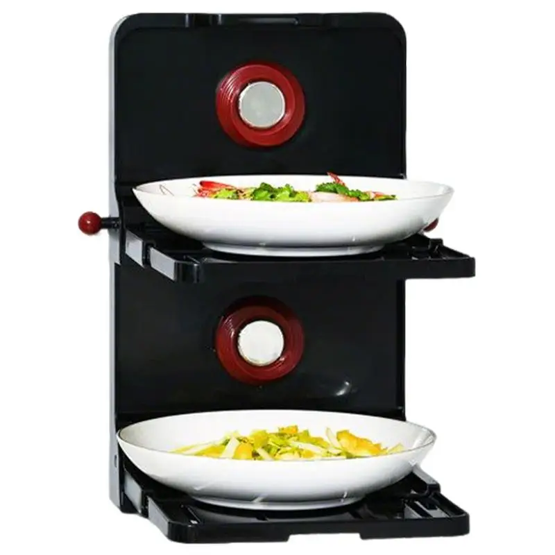 

Wall-Mounted Kitchen Food Prep Trays 2-Layers Wall-Mounted Kitchen Food Prep Trays No Punch Multi-functional Strong Load-Bearing
