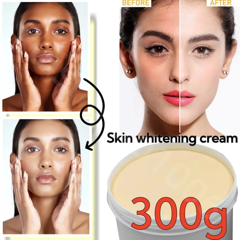 Strong Effective Best Bleaching Whitening Cream Facial Neck Hands Feet Without Side Effects Dark Black Brighten Skin Care 300g