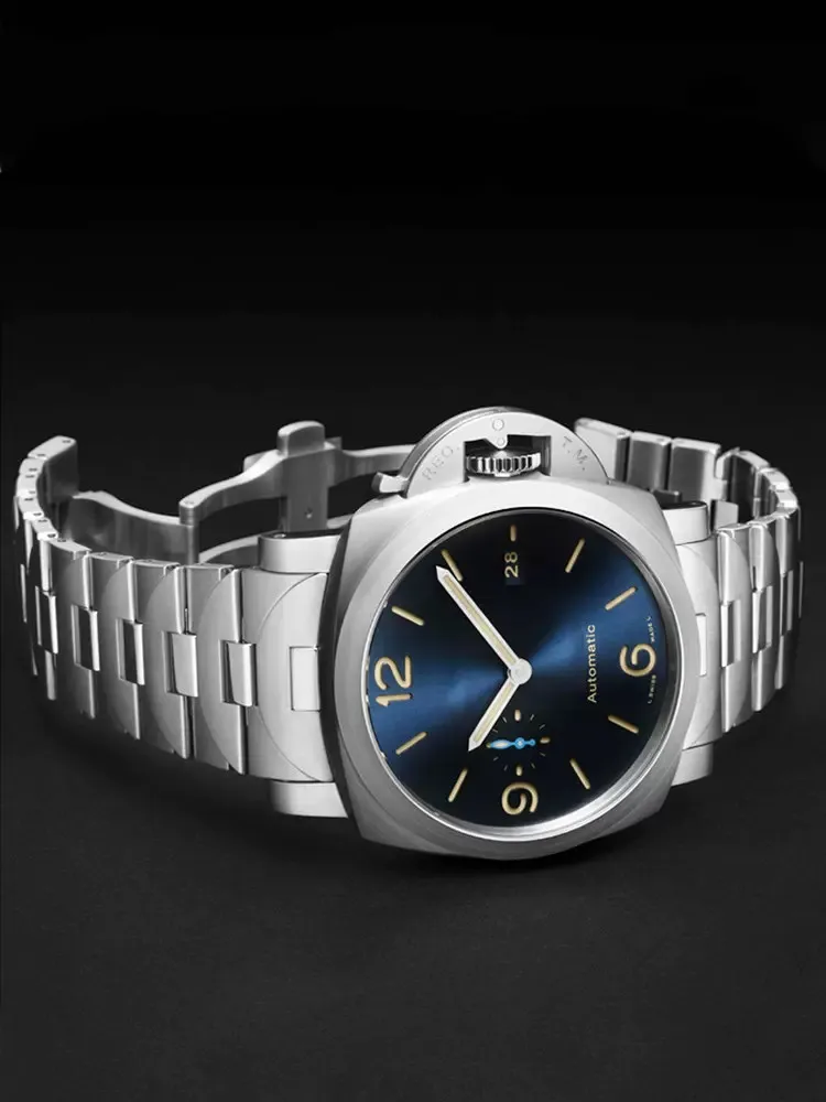 Suitable for Panerai steel strap men PAM441/111/01316 solid stainless steel butterfly clasp bracelet 24mm