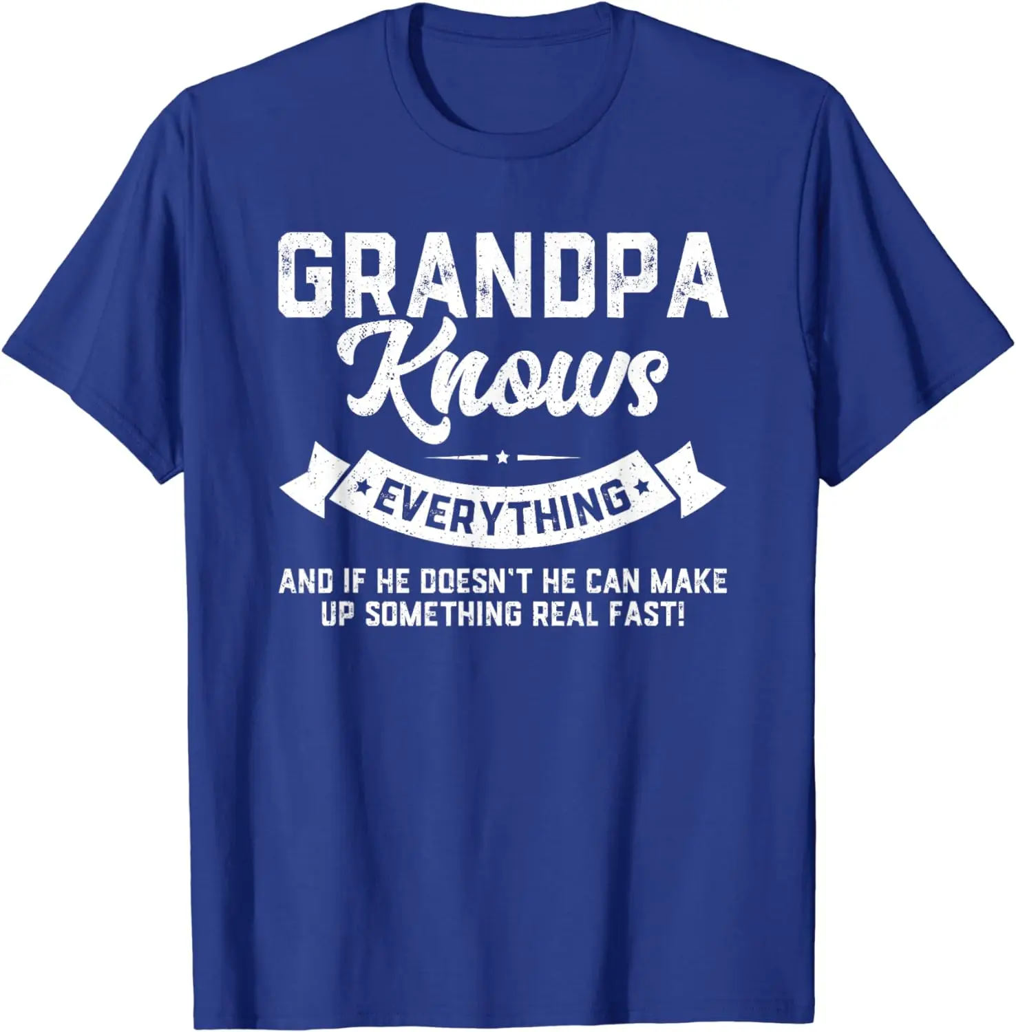 Grandpa Knows Everything Shirt 60th Gift Funny Father's Day T-Shirt