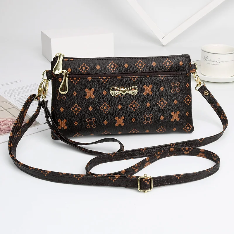 

New Fashion Long Wallet Small Square Bag Handbag for Women Casual Simple Crossbody Bag Female Clutch Bag Change Bag Phone Pouch