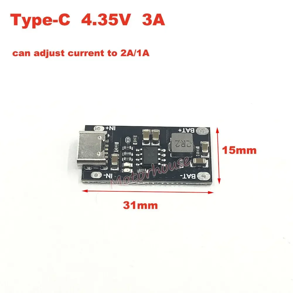 5V Micro USB Mini USB-C 1-3A 1S 3.7V 3.8V Lipo Lithium Li-ion 18650 Battery Charging Board DC Step Down Converter Charger Module