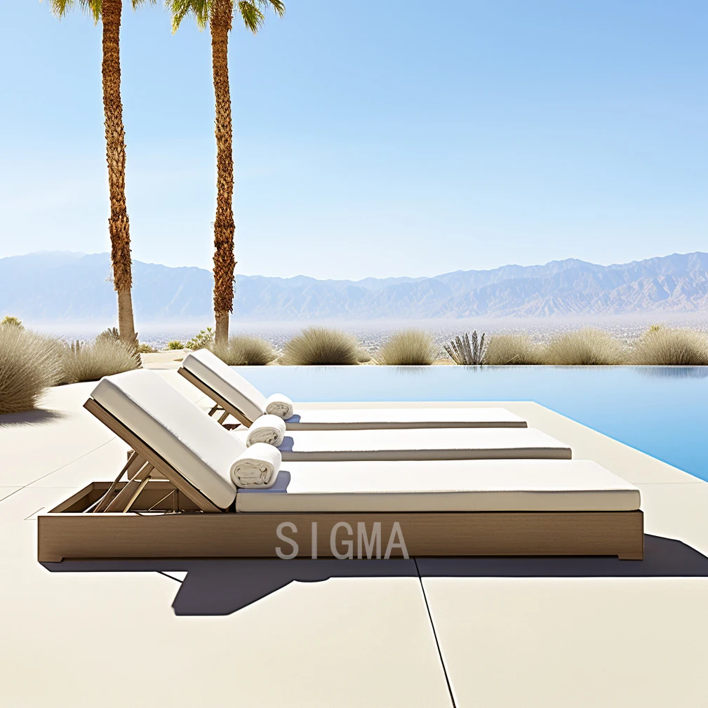 Customized Modern Teak Wood Outdoor Furniture Set Luxury Garden Sofas for Villa Hotels Beach Farmhouses Living Room Dining Park