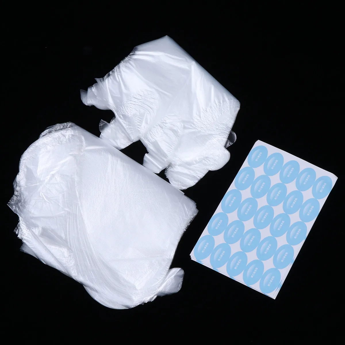 

100Pcs Pe Gloves and Foot Covers Set Waterproof Oil Resistant Breathable for Pedicure Manicure Home Salon Foot Hand Care Tool