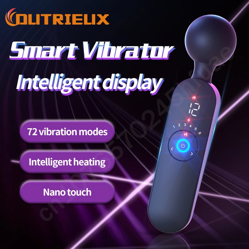 AV Vibrator for Women Clitoris Stimulator Heating Powerful Female G spot Massager Digital Display USB Rechargeable Sex Toy Adult