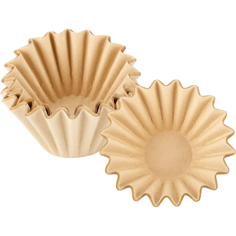 Unbleached Coffee Filters, 100/200 Count Disposable Filter Papers for Single Pour Over and Drip Coffee Makers