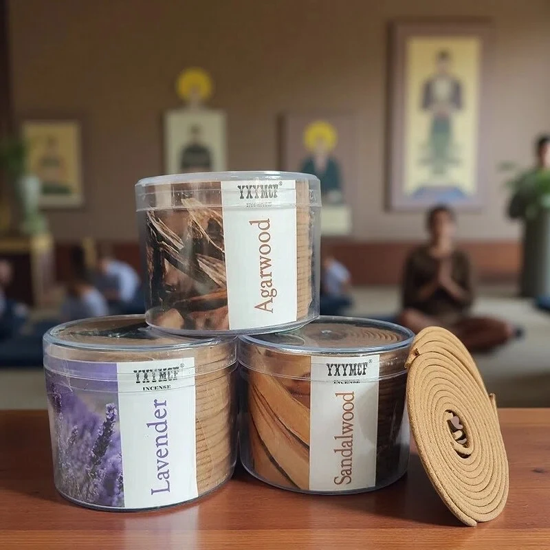 48pcs Lavender Jasmine Aromatherapy Coils Incense Long-lasting Fragrance Spices Suitable for Air Purification Yoga Meditation