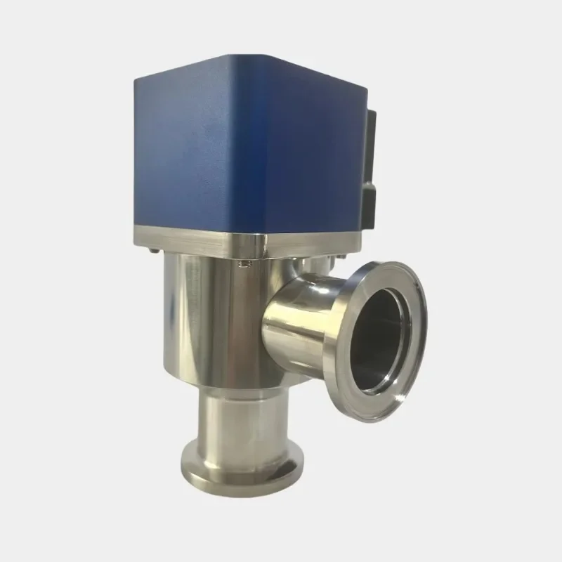 pneumatic driven high vacuum straight valves