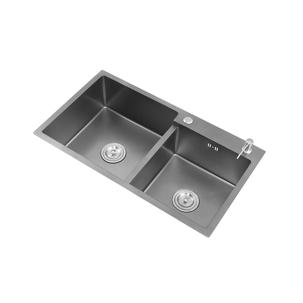 Wholesale Simple Design Custom Modern Rectangular Metal Home Double Kitchen Sinks