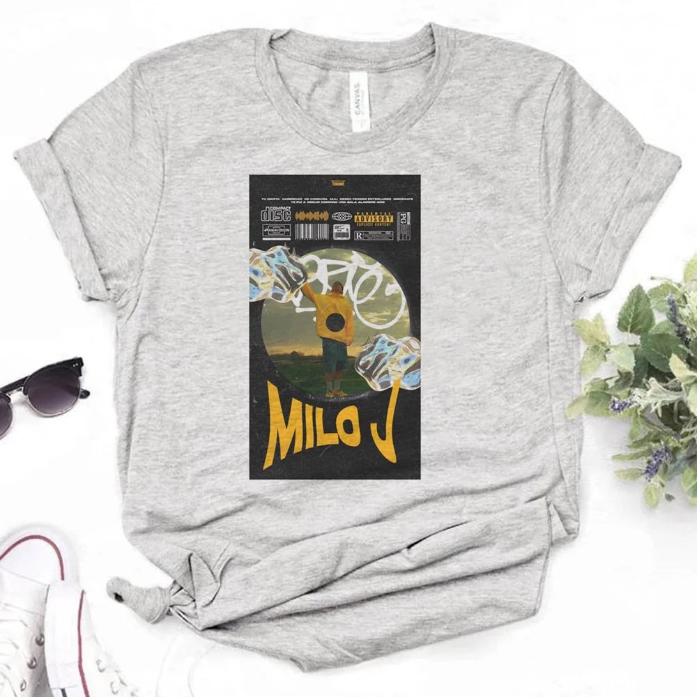 Milo j t-shirt women Psychedelic baddie aesthetic scene  party top tees 2000s gothic dollette cutecore