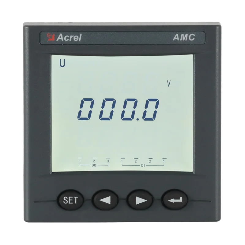 Acrel Single Phase AC Smart Power Analyzer AMC72L-E/KC  5A Input Multifunction Panel Mounted Meter for Building Power Monitoring