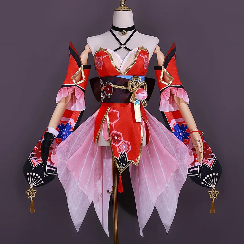 Sparkle Cosplay Honkai Star Rail Sparkle Cosplay Costume parrucca maschera vestito Set completo Prop Hanabi Sparkle Halloween Outfit Uniform