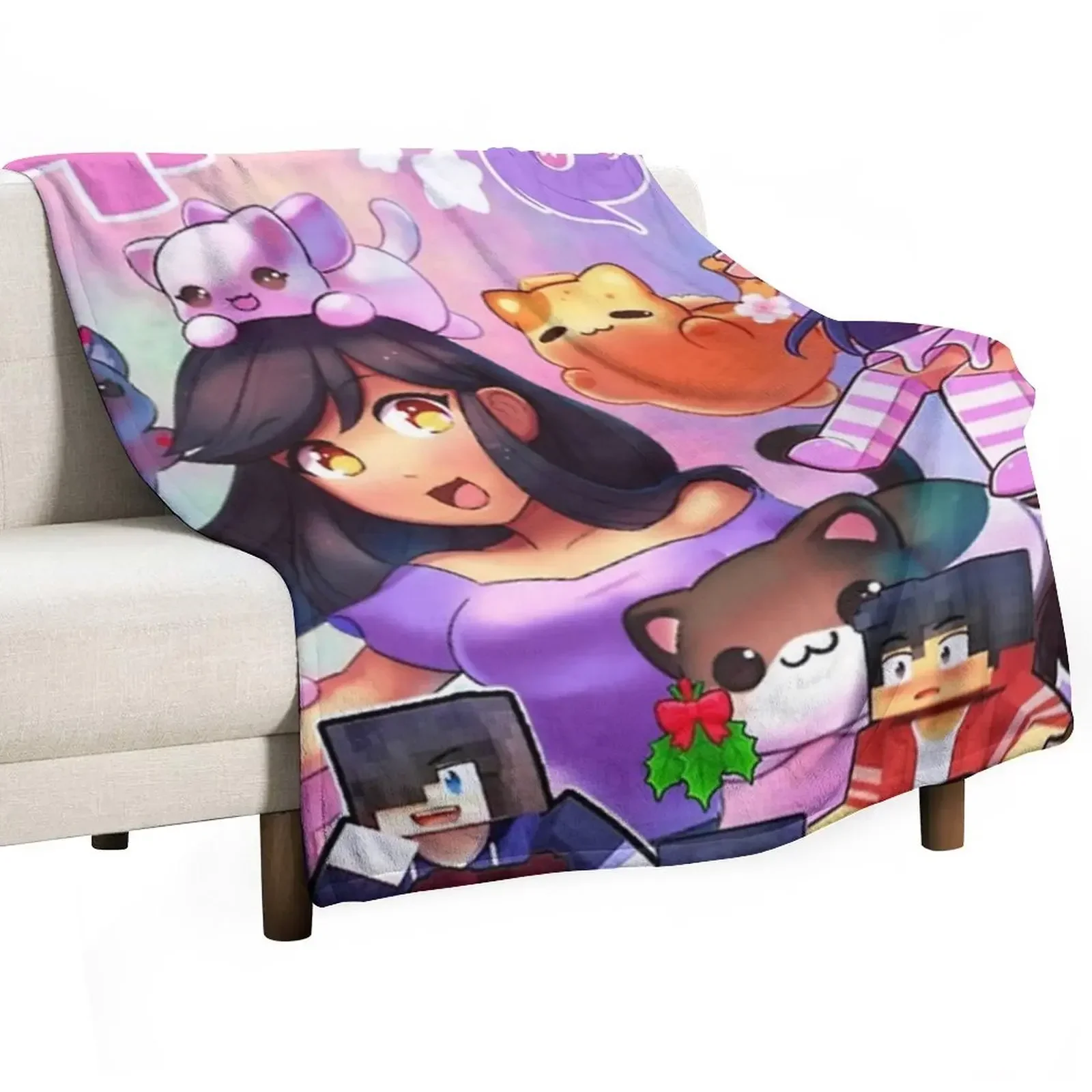 

Aphmau Art Poster classic poster Throw Blanket Stuffeds Sofa Throw Blankets