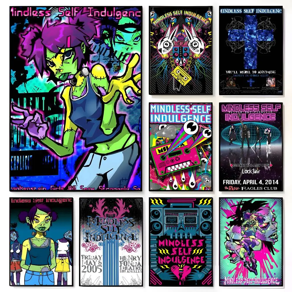 Punk Band M-mindless S-self I-indulgence Poster American Film Mural Home Childrens Room Wall Decor Print