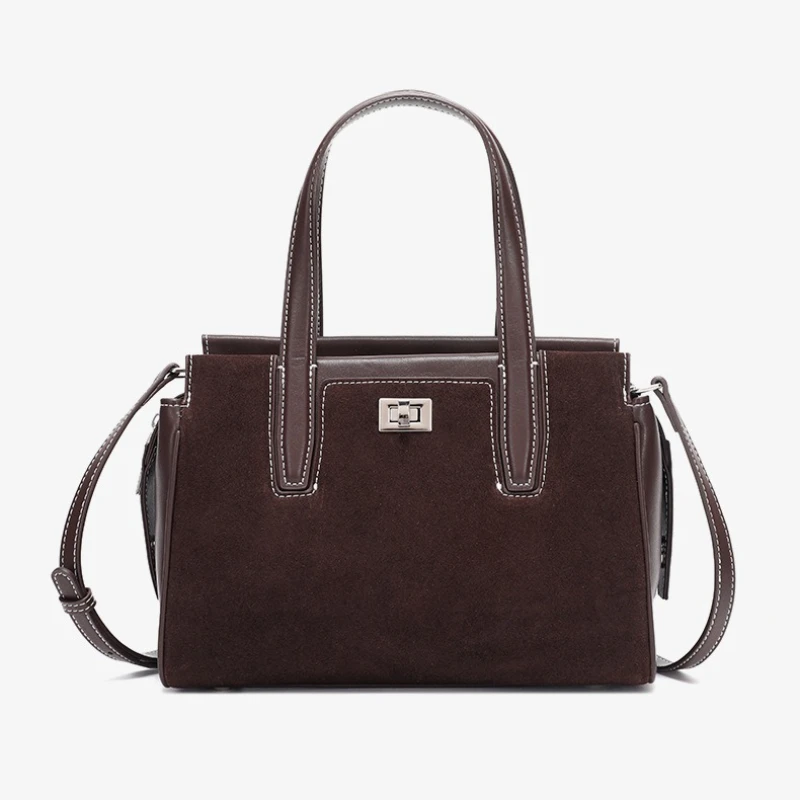 

Женские сумки на плечо из искусственной замши из натуральной кожи, женские дорожные сумки через плечо из воловьей кожи, женские модные сумки большой вместимости